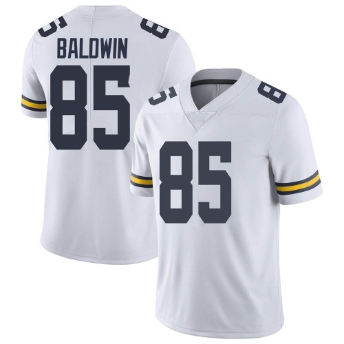 Daylen Baldwin Michigan Wolverines Men's NCAA #85 White Limited Brand Jordan College Stitched Football Jersey ADL3254MT